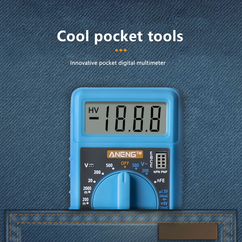ANENG мультиметр цифровой мини тестер multimeter esr метр мультиметры транзистор тестер Мультиметр мултиметр multimetr dc dc digital multimeter tester тестер транзисторов тестор esr meter тестеры амперметр мультимитр