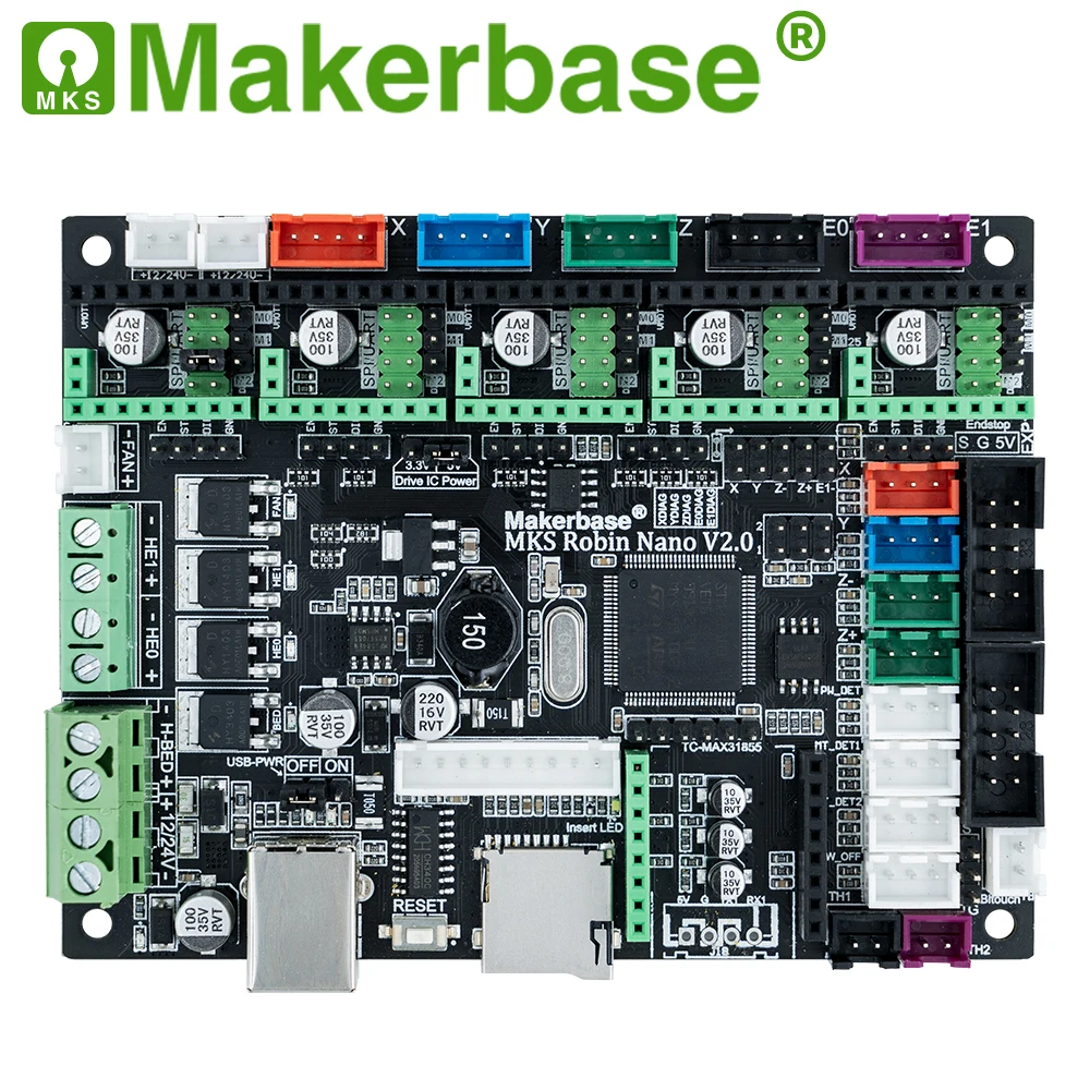 Материнская плата Makerbase MKS Robin Nano V2.0 для 3D-принтера прошивка Marlin2.0 | Строительство и