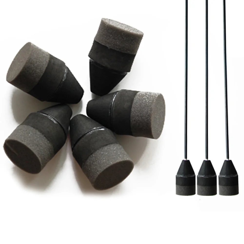 1/6/12 шт. Черная мягкая губка наконечник для стрельбы из пены наконечника лука CS |
