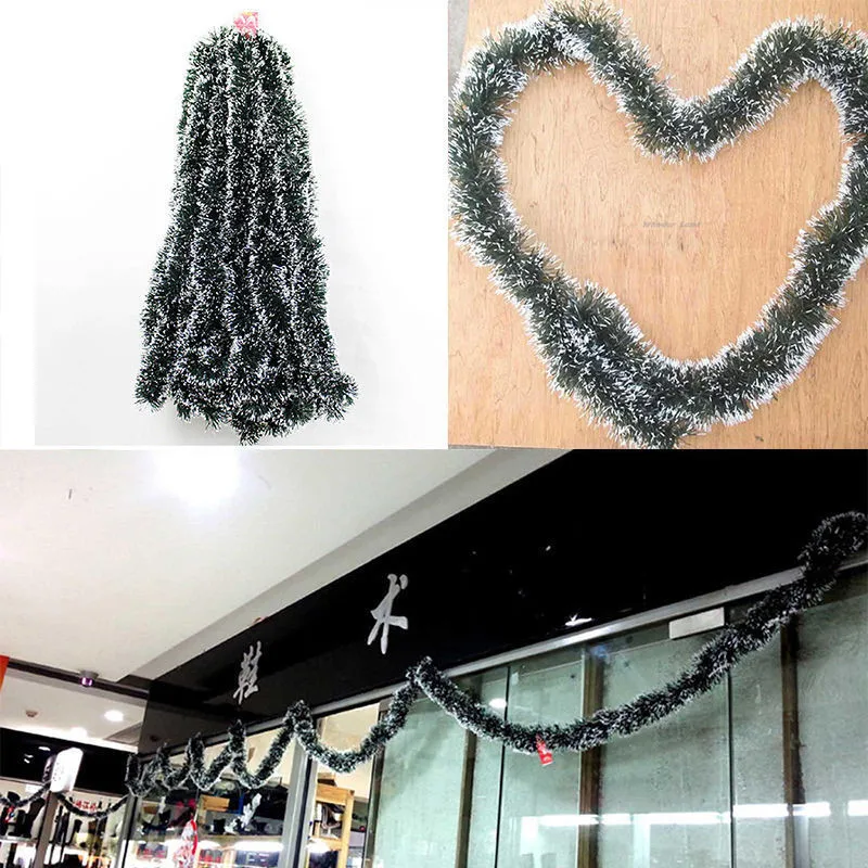 Темно-зеленый 2M отличный подарок на Рождество венок серпантин гирлянда