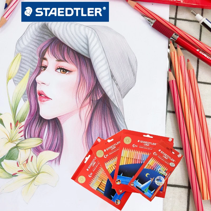 

Germany STAEDTLER 13710C48 Imported 48-color Water-soluble Color Lead Painting Hand Account Design Coloring