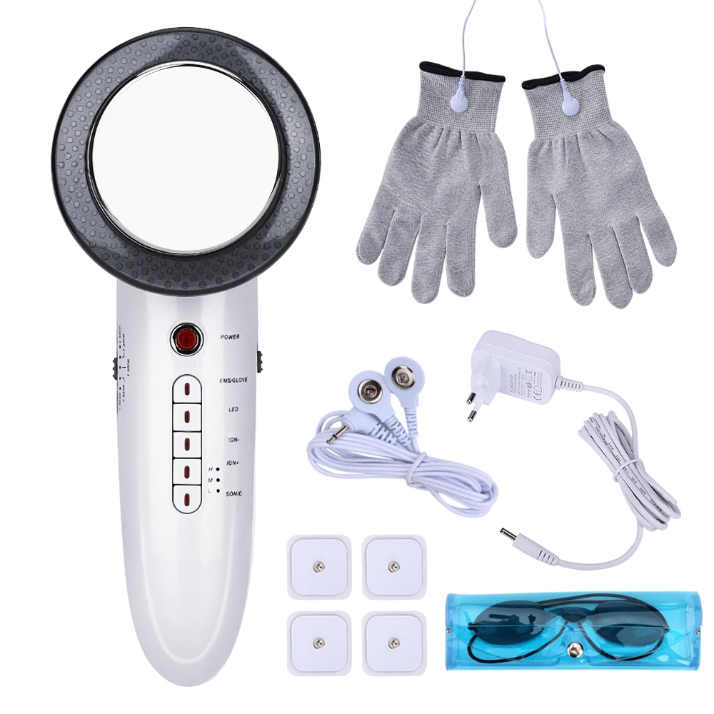 Koop 6 In 1 Lichaam Afslanken Stimulator Ultrasone Golf Ems Infrarood Therapie Gewichtsverlies Anti Cellulitis Huidverstrakking Gezichtsverzorging Apparaat