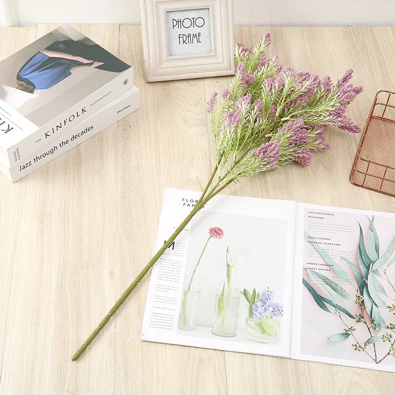 Искусственный цветок ванильный шип Букет Лаванды для домашнего свадебного