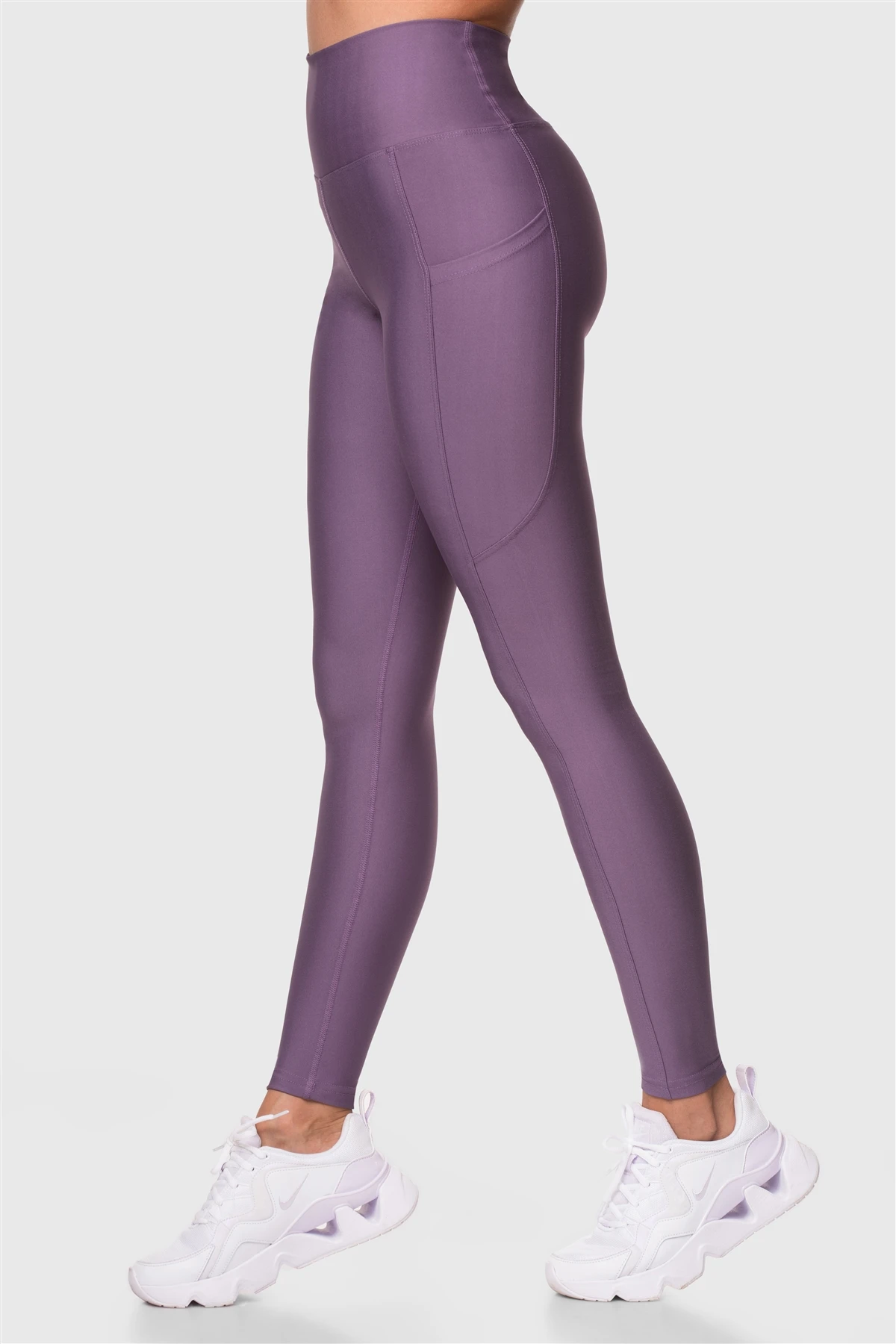 Superstacy High Waist Pockets Lilac Sports Leggings