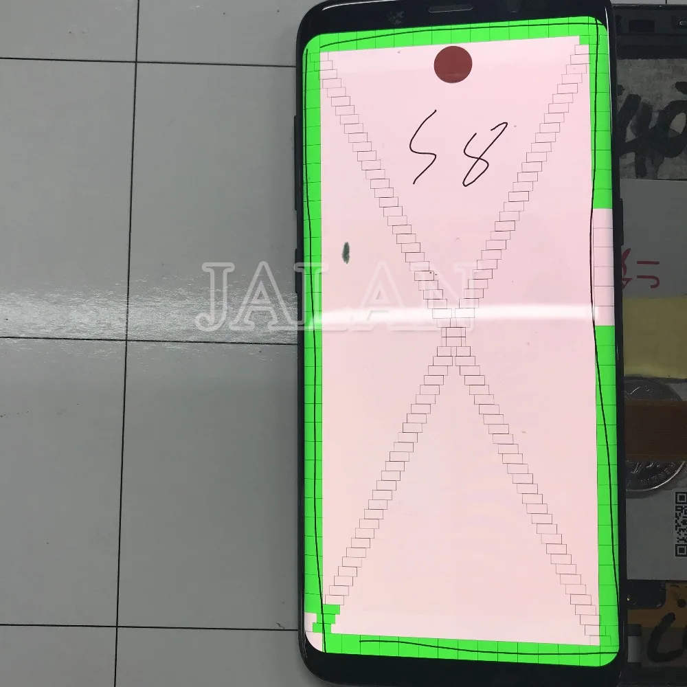 Пятно ЖК экран с рамкой для телефона Galaxy S8 S20 сенсорный хорошо работать в черный