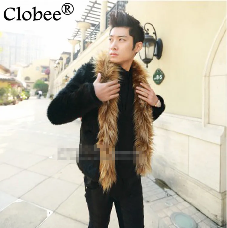 Jaqueta De Couro Masculina 2019 искусственная норковая меховая мужская куртка кожаная плюс