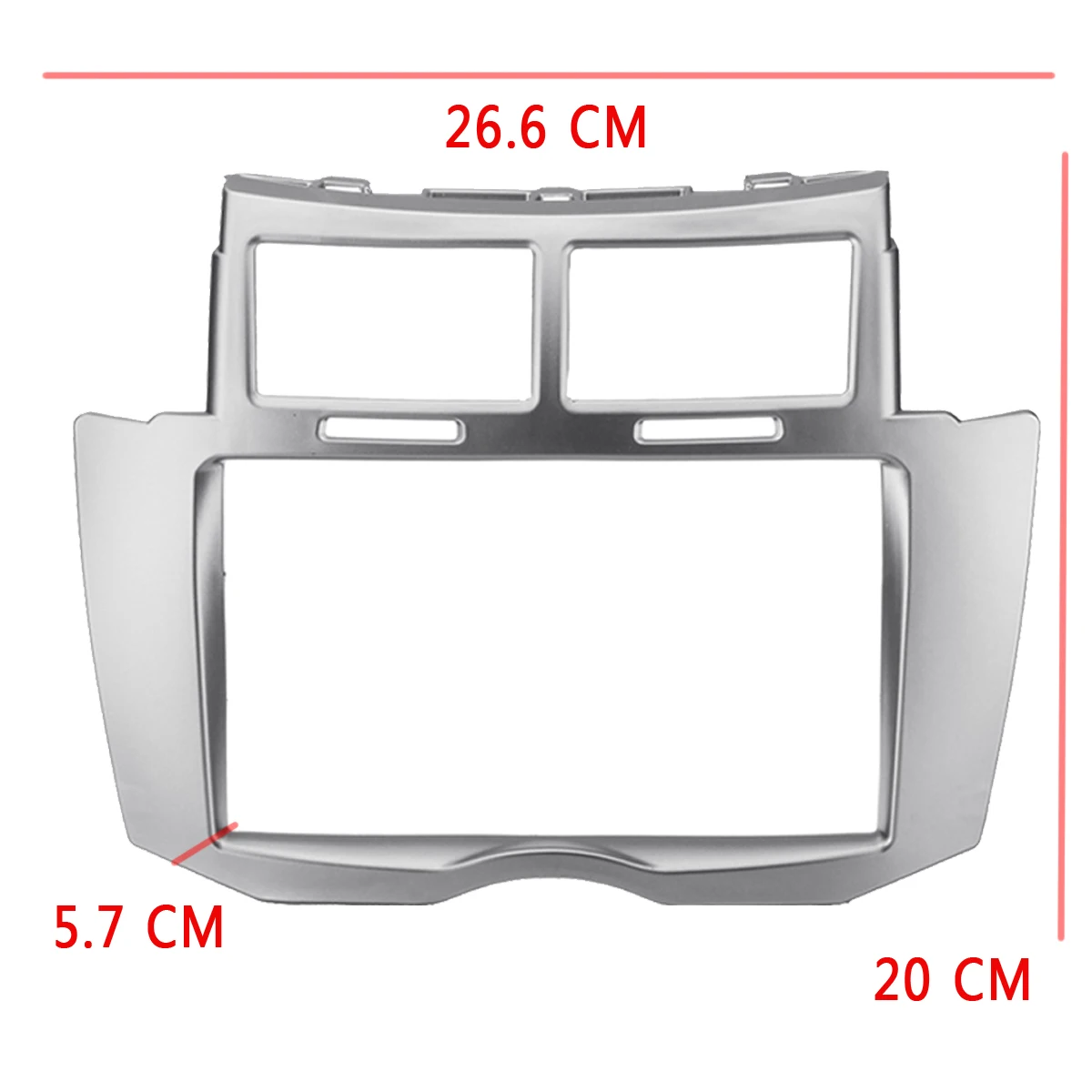 Автомобильная стереорамка Fascias Trim 2 Din для Toyota Yaris Vitz Platz 2005 2006 2007 2008 2009 2011 комплект