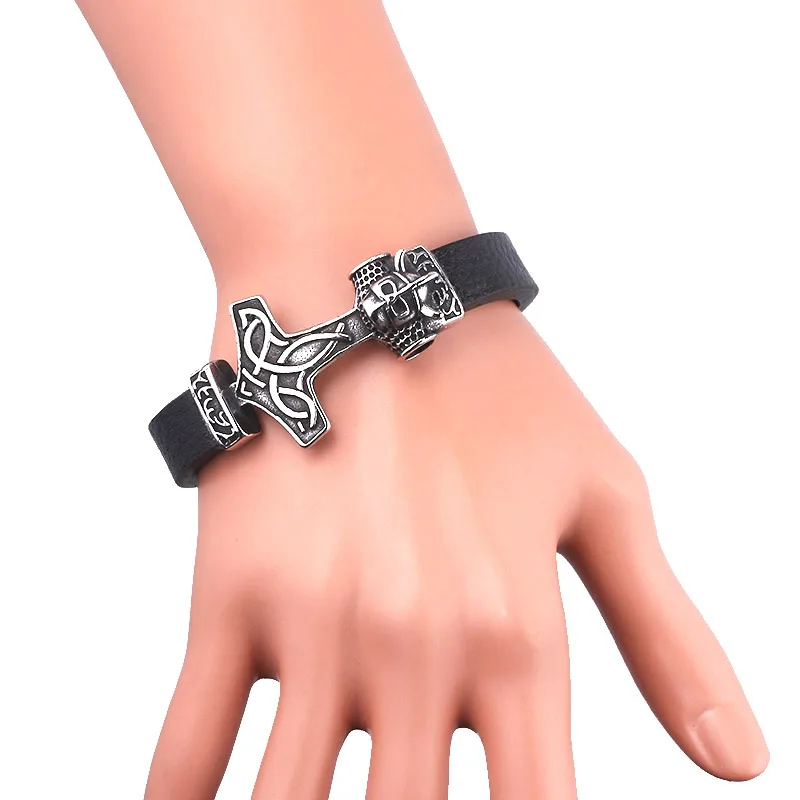 MIDY новые модные сапоги в панковском стиле норвежский викинг браслеты Один Молот