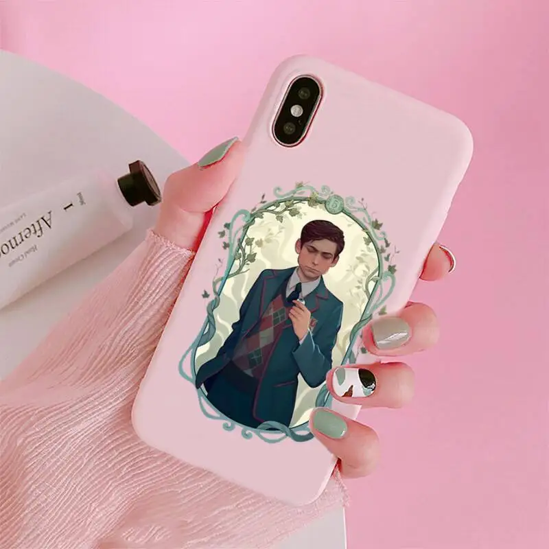 

The Umbrella Academy Cartoons five Phone Case Candy Color Pink for iPhone 11 pro XS MAX 8 7 6 6S Plus X 5S SE 2020 XR
