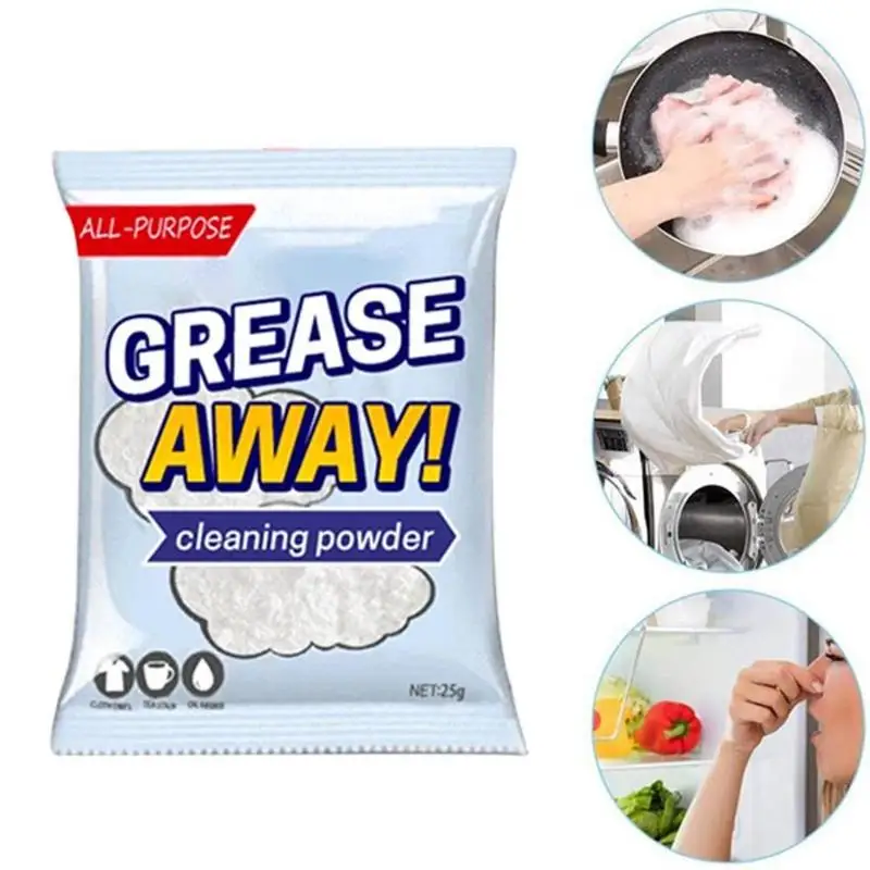 Greaseaway Powder Cleaner Multifunctional Cleaning Powder Cleaning Powder Sachet home cleaning for ultrasonic cleaner