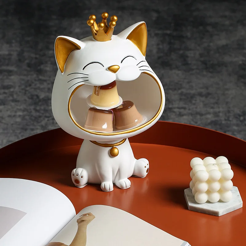 Лоток для ключей в виде короны Lucky Cat Nordic стойка хранения украшений Творческий дом
