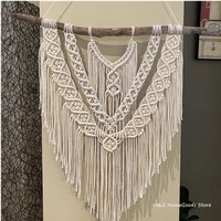 macrame bobo tapestry wall hanging hand woven home decoration accessories nordic art tassel for apartment dorm bedroom