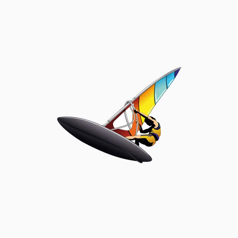 

Reflective Car Sticker Windsurfer Lnterest Decal Motorcycle Accessories .Waterproof and Scratch Resistant.13cm*11cm