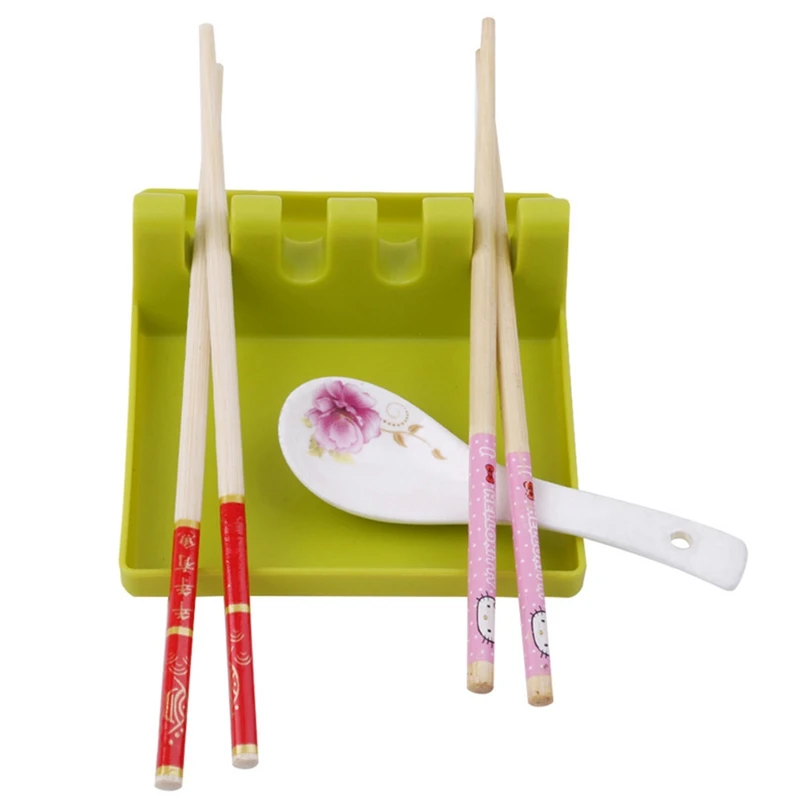 1 шт. нескользящая Пластиковая Полка для ложки лопатки палочек|Полки и держатели|