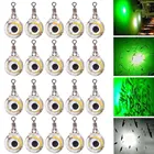 20 штук Мини рыболовная приманка c подсветкой светодиодный глубокое падение подводной глаз Форма рыбалка рыболовная приманка светящаяся наживка для приманивания рыбы