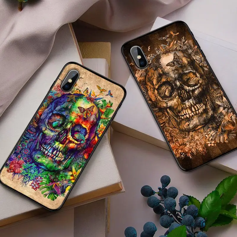 Сатана Ужасный Череп Мягкий ТПУ чехол для телефона iPhone 11 Pro Max X XS XR 8 7 6 5 s Plus