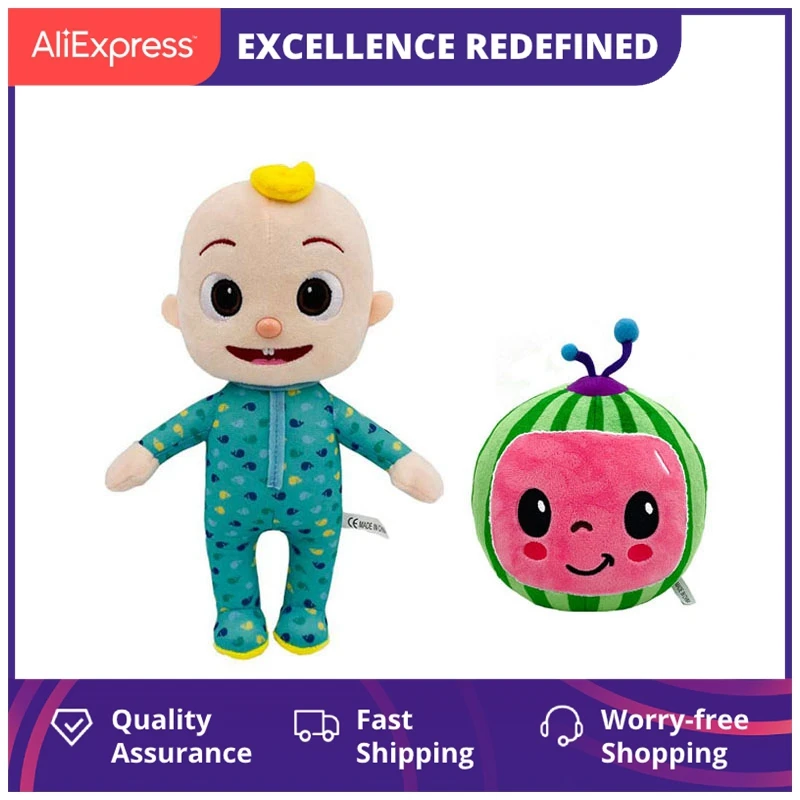 

Мягкая развивающая игрушка для семьи, 2 шт./лот, плюшевая игрушка для сестры, милая мультяшная игрушка кокомелон JJ, мягкая кукла для мальчико...