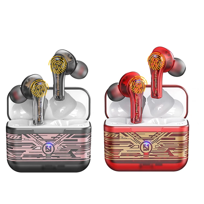

TS-200 TWS Wireless Bluetooth 5.0 Earphones Charging Box Contact Control Headphones Gaming Headset Sport Earbuds