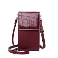 stone pattern crossbody bag for women shoulder bag card holders girl handbag ladies clutch phone wallets purse new