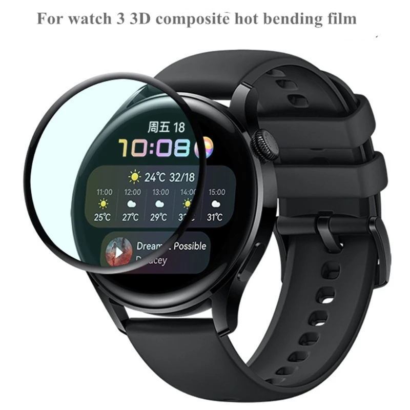 

2Pcs For -Huawei watch 3 Screen Protector Film Soft Films/3D Curved Protective Film Smart Bracelet Accessories