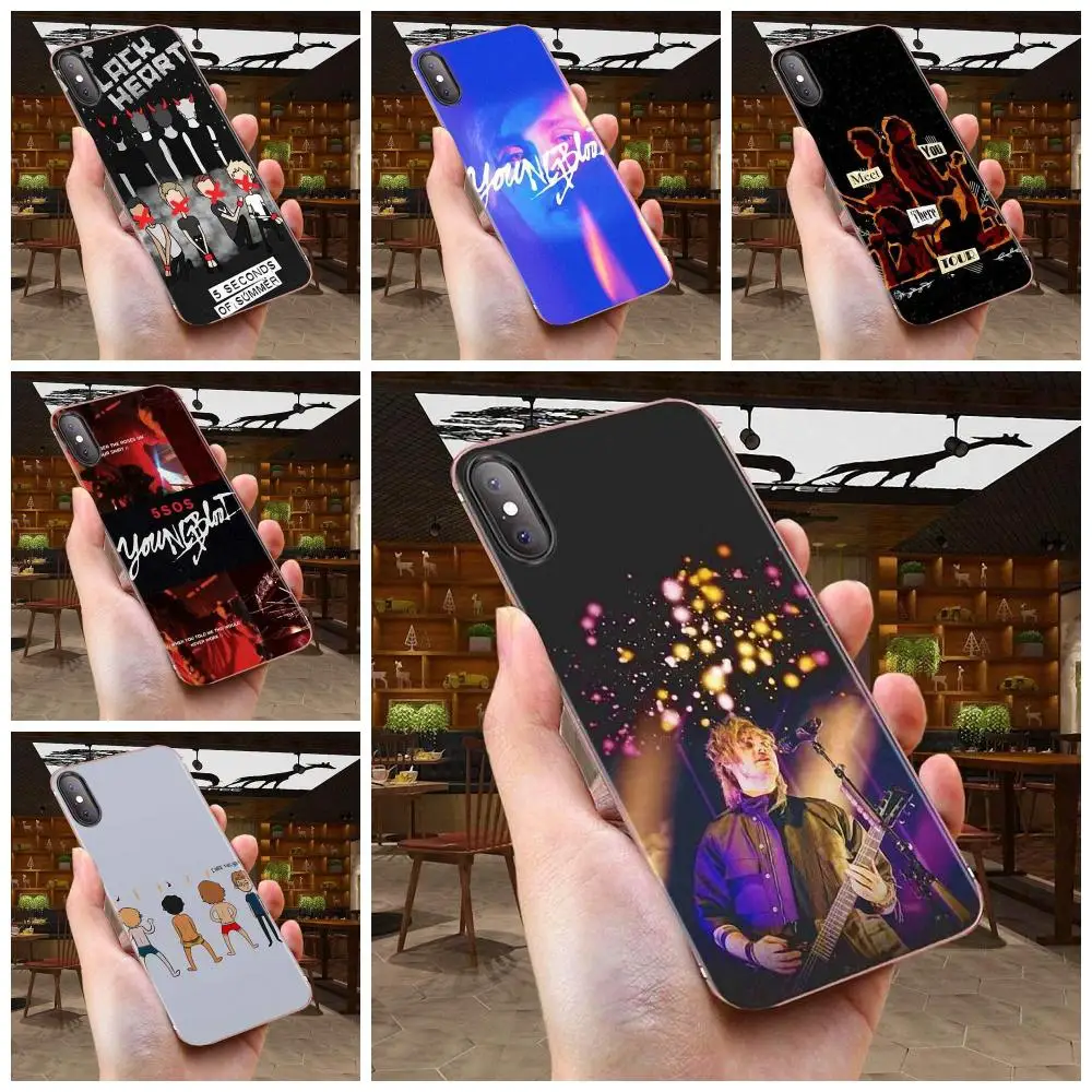 5 секунд лета мягкий TPU персонализированный узор для Galaxy Grand A3 A5 A7 A8 A9 A9S On5 On7 Plus Pro Star