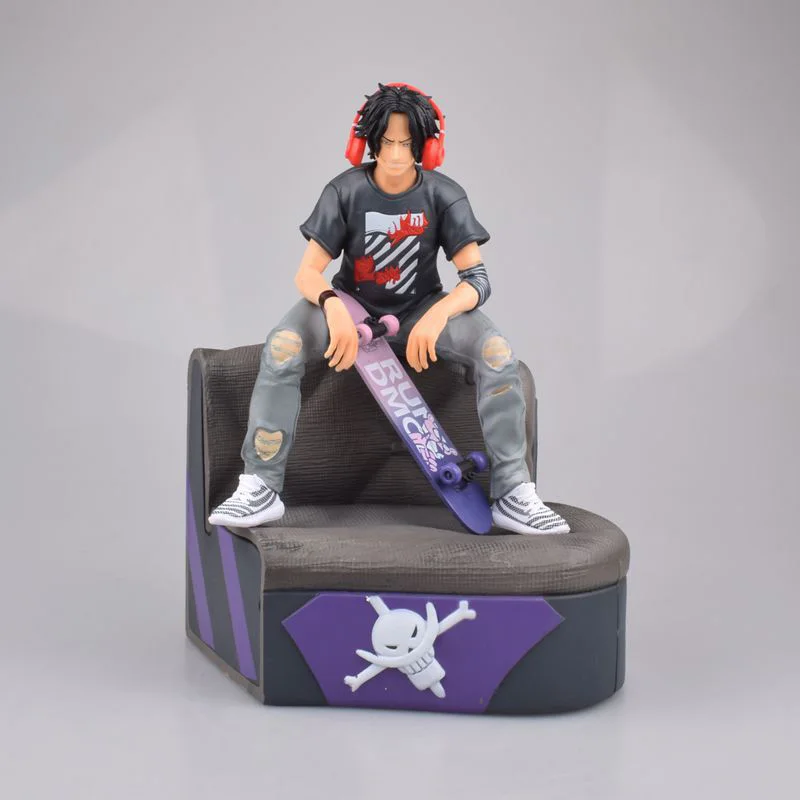 Аниме масштаб 1/8 роспись фигуры один кусок Мода Ver. Экшн-фигурка Monkey D Luffy сидя на