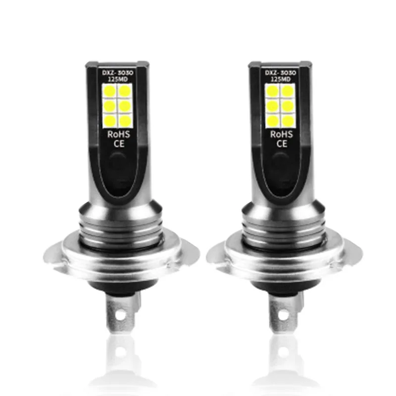 DDAI led противотуманная фара белый супер яркий светильник 60 Вт H7 3030 12 DC12-24V