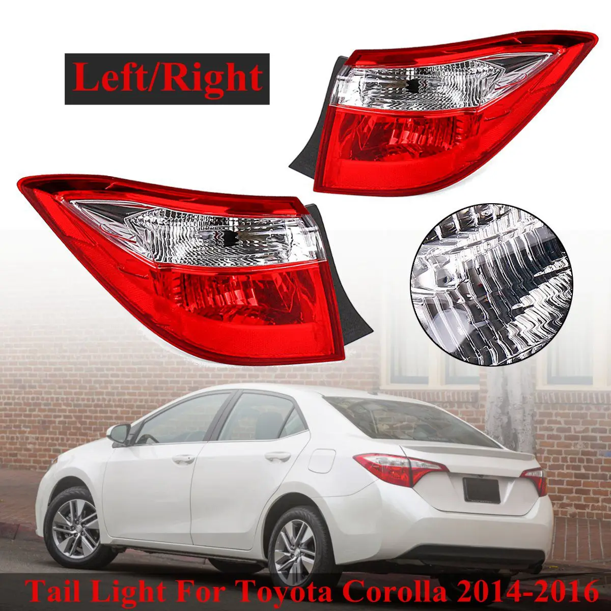 Пара автомобиль хвост светильник лампа фонарь стоп сигнала задний сигнал без