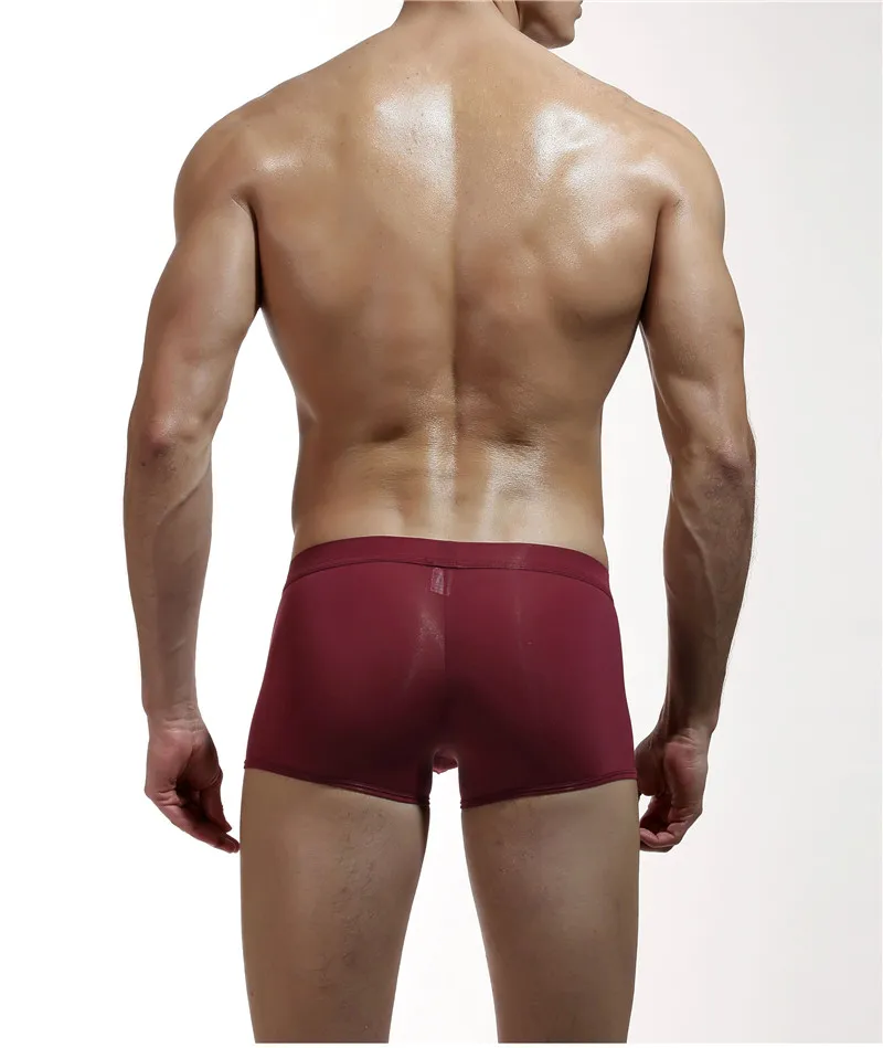 YUFEIDA Мужское нижнее белье боксеры дышащие сетчатые мягкие скользящие эластичные