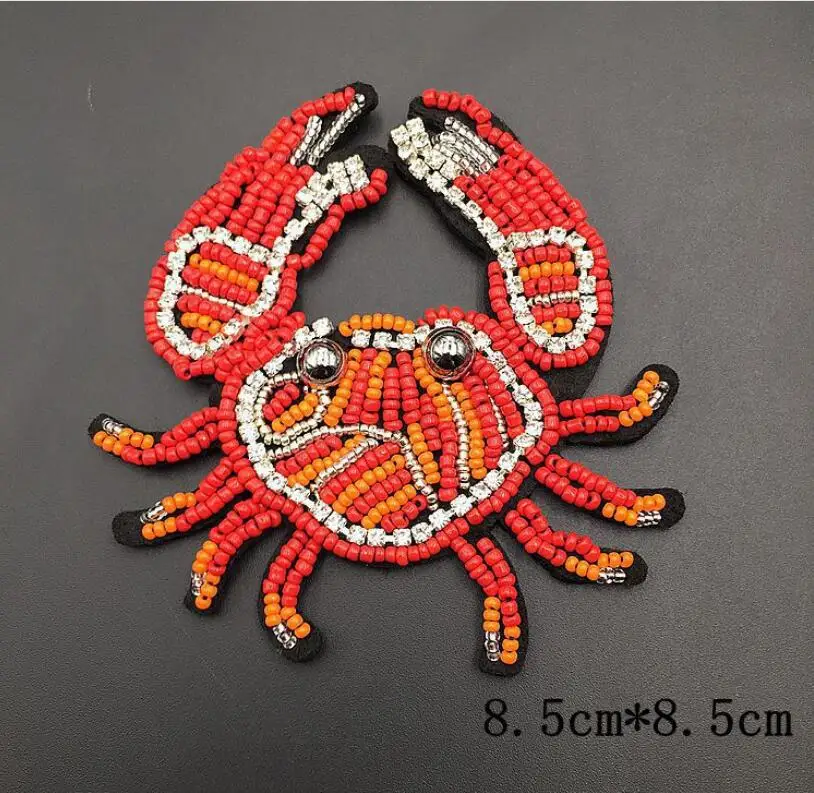 1 шт. брошь в виде краба с блестками|Заплатки| |