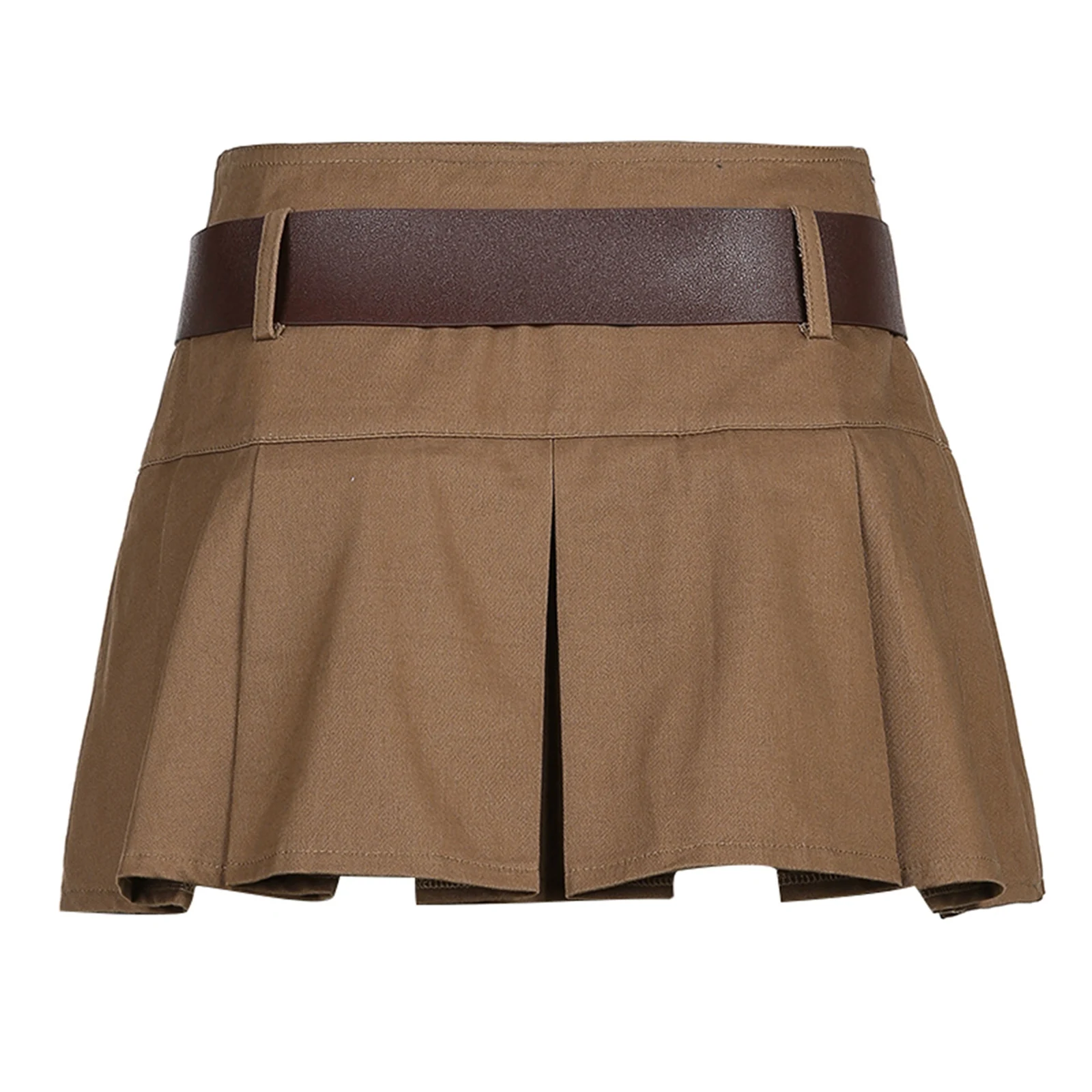 

Women Solid Color Pleated Skirt with Waistband Girls Slim Fit A-line High Waist Mini Skirts for Summer Women's skirt S/M/L