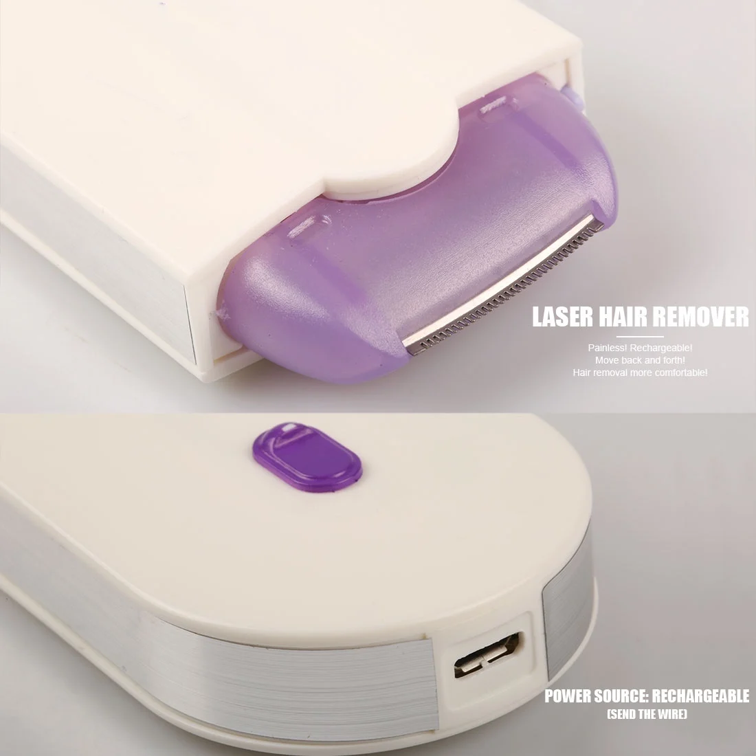 

Portable Laser Epilator USB Rechargeable Sensor Hair Remover Machine Electric Body Face Leg Hair Removal Hair Shaver Painless