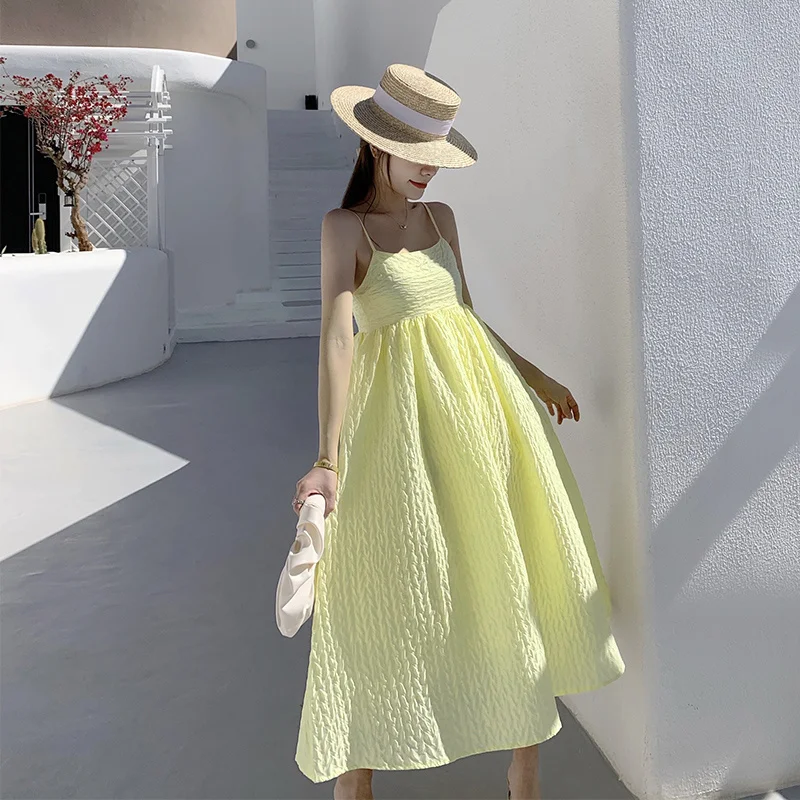 Женское пляжное платье макси с открытыми плечами и длинными бретельками|Женские