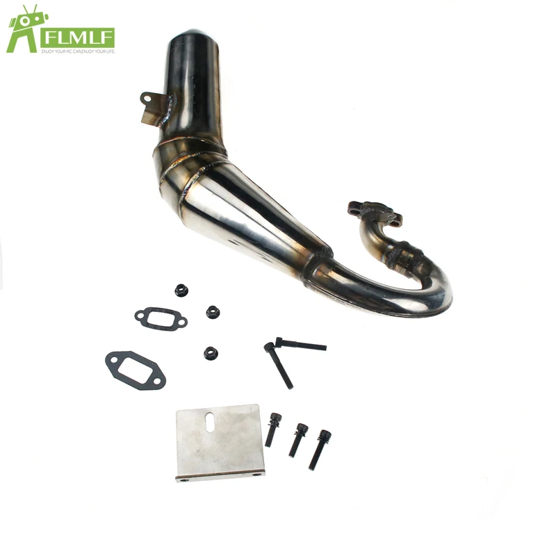 Бесшумная выхлопная труба R2 (материал из нержавеющей стали) подходит для 1/5 Losi 5ive T