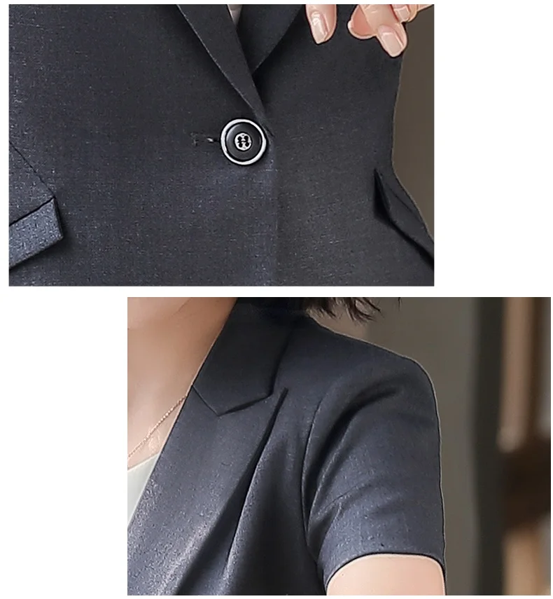 2020 женская элегантная формальная одежда для офиса Новинка Серый Блейзер Женская