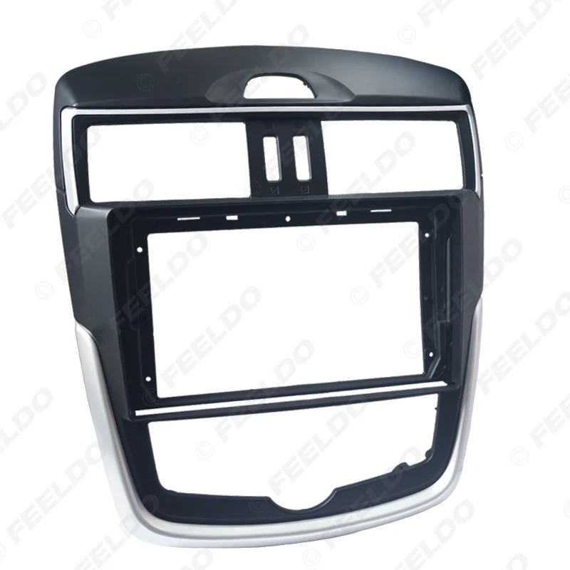 FEELDO Car Audio 2Din Fascia Frame Adapter For Nissan Tiida 2016 Auto AC 9&quot Big Screen Player Fitting Panel Kit | Автомобили и