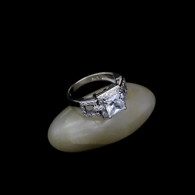 Модные наборы ювелирных изделий из чистого серебра 925 пробы свадебные комплекты