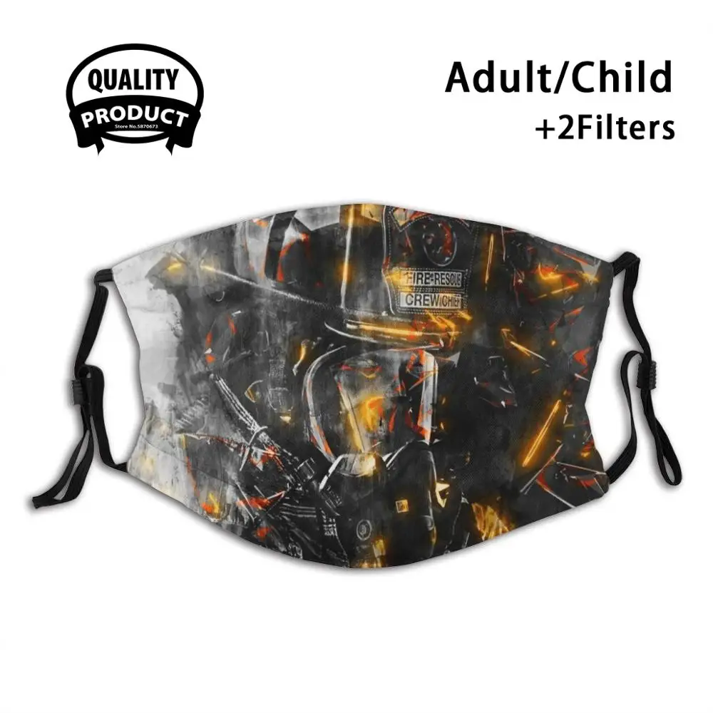 

Многоразовая маска для лица от пожарных, огня, пожарного