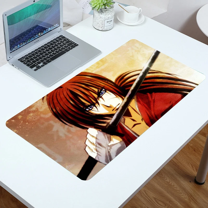 

Pads Mouse for Pc Accessories Gaming Rurouni Kenshin Desk Mat for Computer Table Big Mousepad Speed Mausepad Anime Keyboard