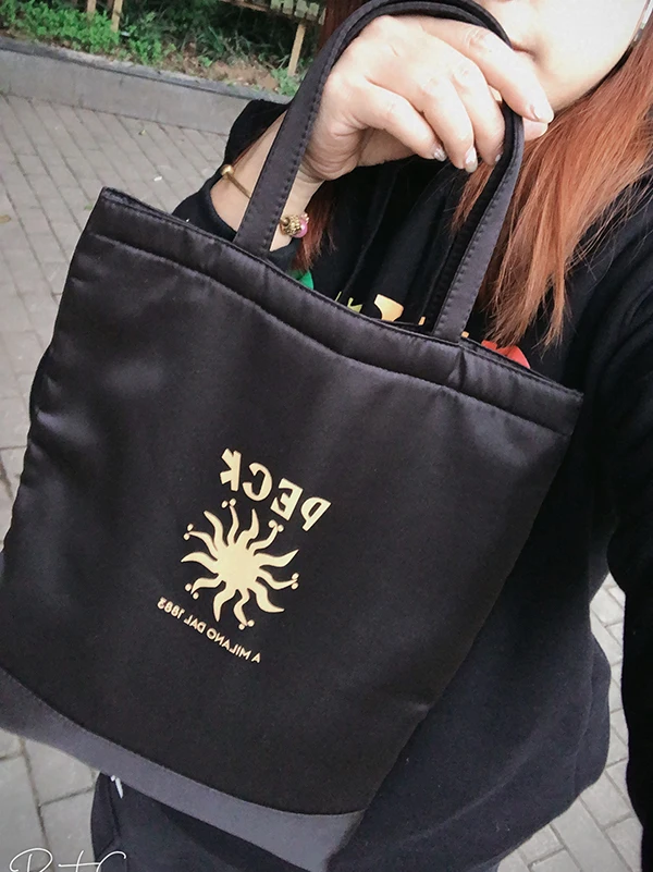 black super big capacity supermarket shopping tote bag portable large draw string closure trolley shop shoulder S10 | Багаж и сумки