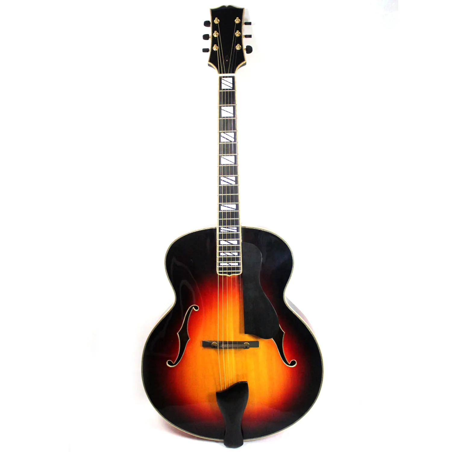 Бренд 18' AAA ручная резная джазовая гитара с выгнутой верхней декой в Sunburst