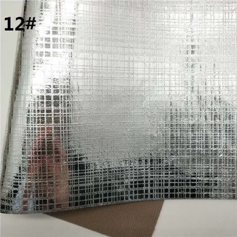 12 1 шт. 21X29 см металлическая искусственная кожа ткань, искусственная кожа листы, искусственная кожа для изготовления бантов LEOsyntheticoDIY T296 - Цвет: 12