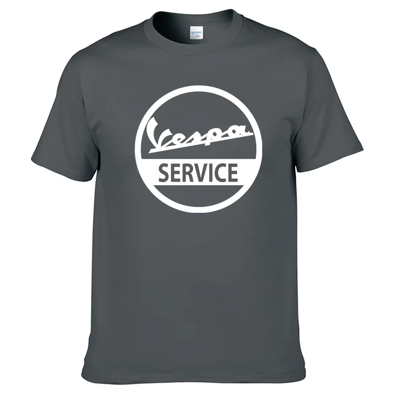 23 Новинка; Высококачественная Футболка с принтом Vespa; летняя хлопковая Футболка; Новая брендовая модная футболка с короткими рукавами;#12 - Цвет: 23