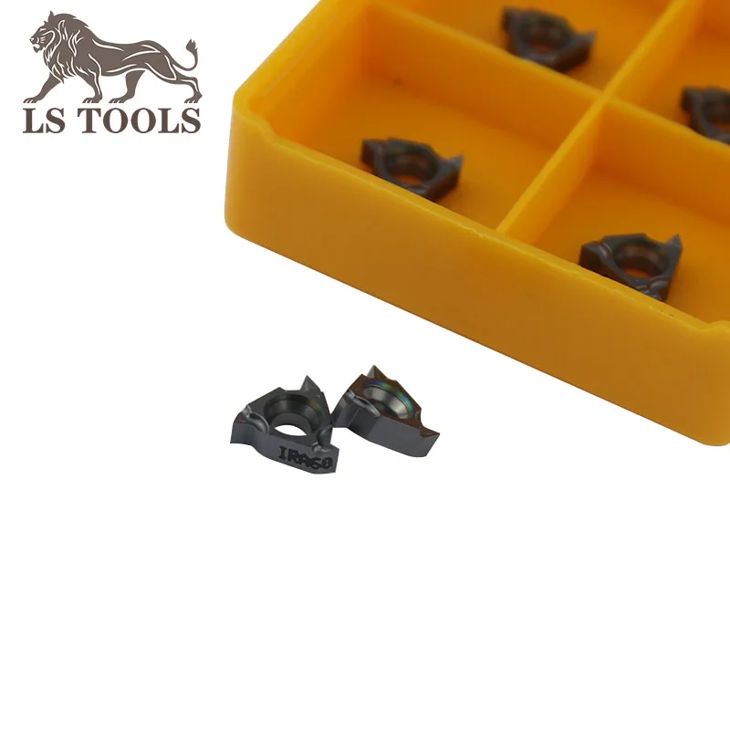 LS TOOLS Lathe Tool thread turning tools Carbide Inserts 08IR A60 Die Pressing Thread Inserts Blade 60 degree pitch 0.5 to1.5mm