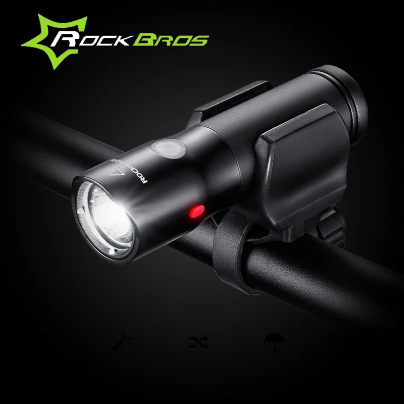 Фонарь велосипедный ROCKBROS водонепроницаемый зарядка через USB 700 лм | Спорт и