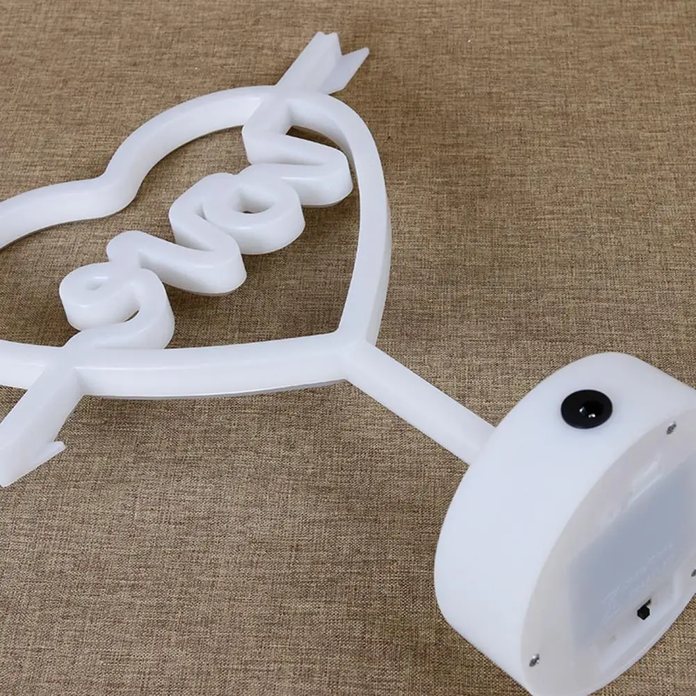 Светодиодная неоновая вывессветильник в форме сердца инновационная настольная