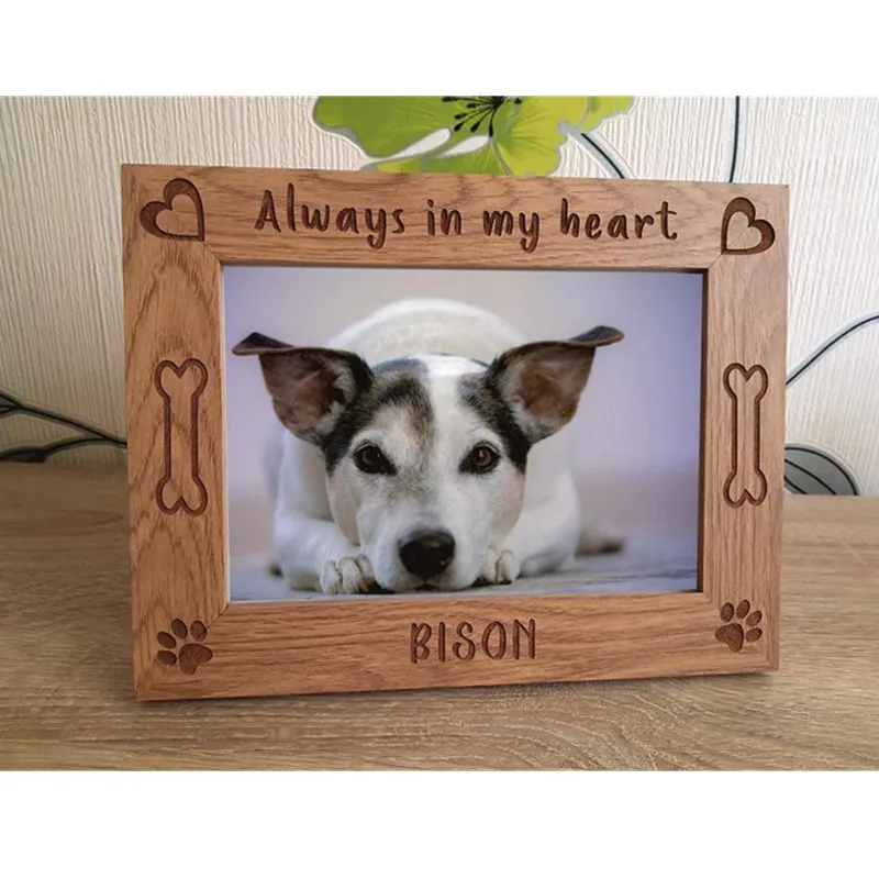 Фоторамки с лазерной гравировкой для собак и кошек персонализированная памятная