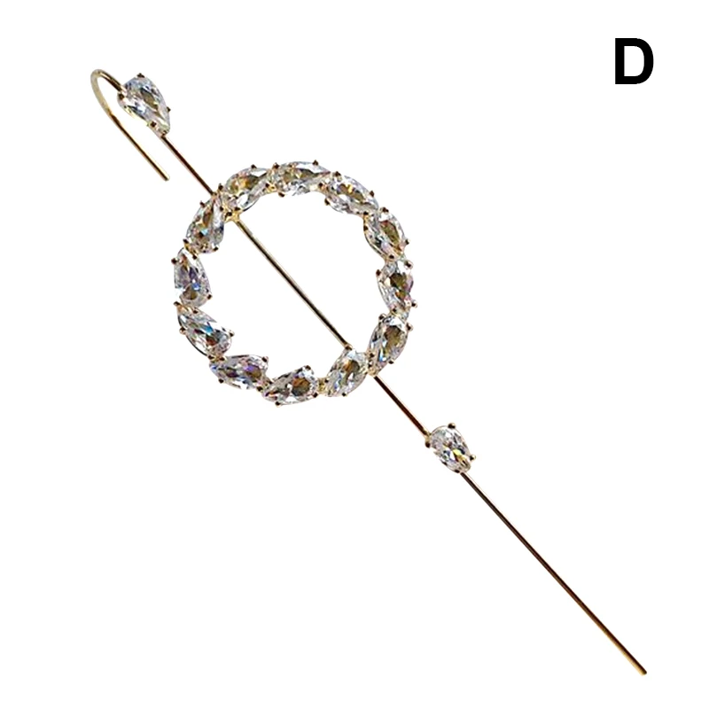 

Ear Wrap Crawler Hook Earrings Metal Zircon Earring Women Jewelry SAL99