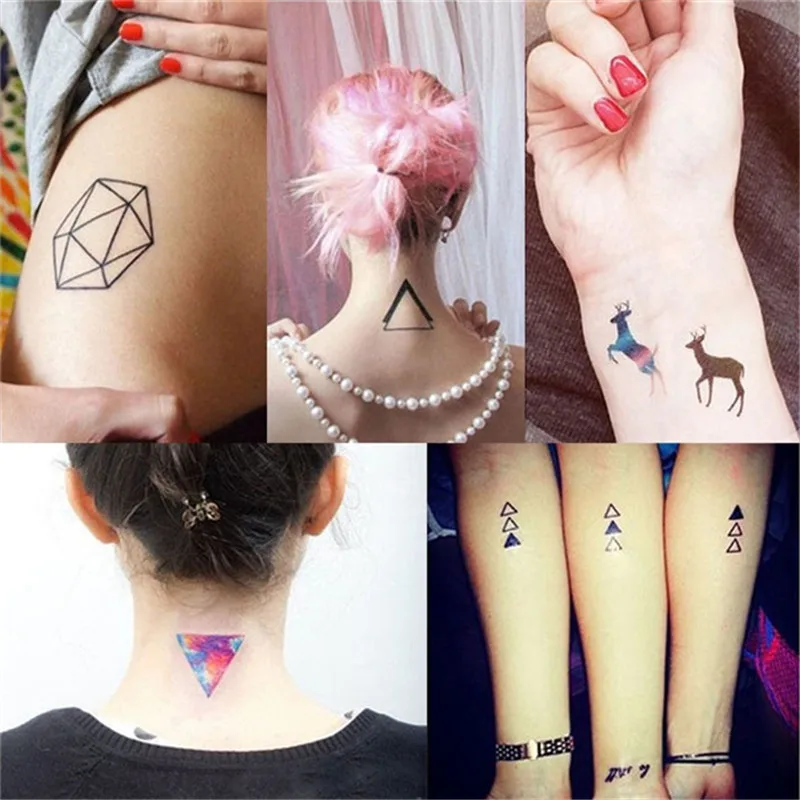 Водостойкое временное тату хна поддельные флеш-тату наклейки для влюбленных