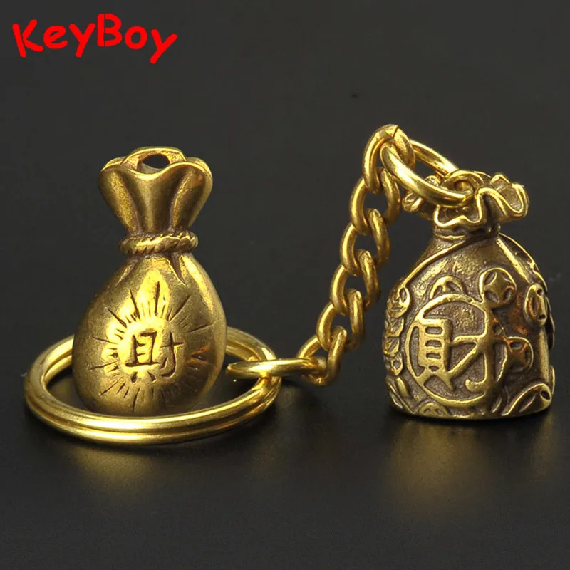 Ручная работа медная сумка для денег брелки подвески брелок ключей подарки пар